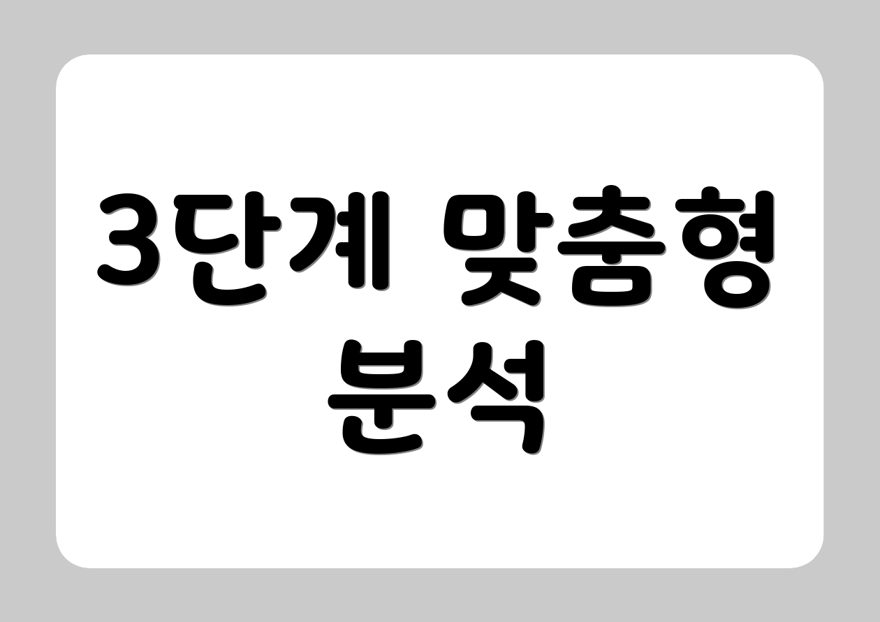 3단계 맞춤형 분석